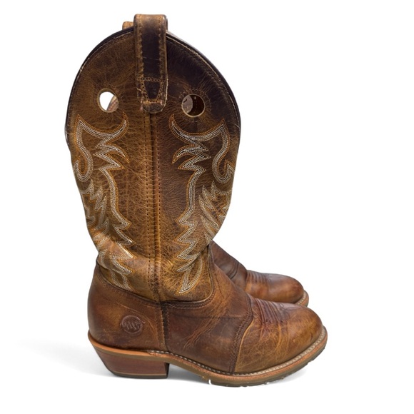 Double H Women’s Daniela 12” Brown Leather Western Work Boots Size 8 - Picture 6 of 10